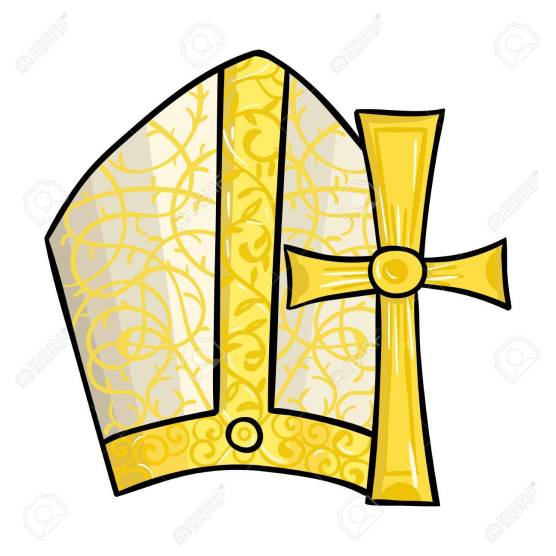 Vatican symbols icon in cartoon style isolated on white background. Italy country symbol vector illustration.